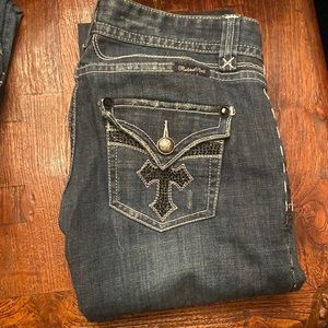 Rock & Roll Cowgirl Low-Rise Bootcut jeans size 26